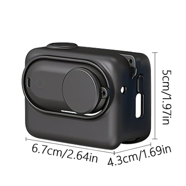 Silikone Kamera Sleeve til GO 3S Plus Halsstropper og Anti-Tab Snor