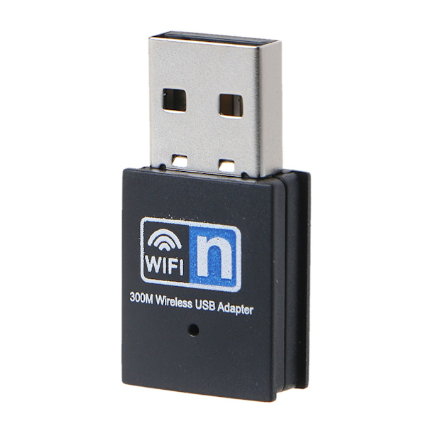 2,4Ghz USB Wifi Adapter 300Mbps USB2.0 nettverkskort Trådløs WI-FI mottaker