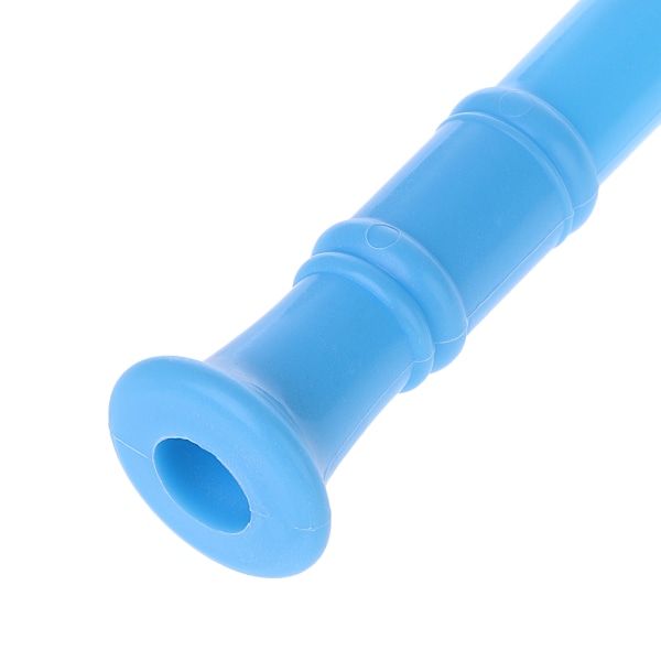 Plastisk instrument musikalsk sopran blokkfløyte lang fløyte 8 hull Blue