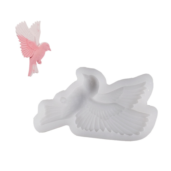 3D-fåglar Molds Tårtdekoration Form Fåglar Ljus Aromaterapi Form Väggmålning Hängeform DIY- form