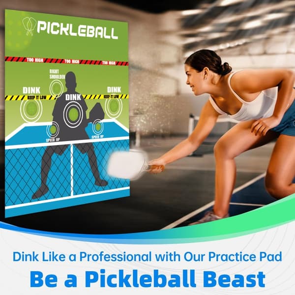 Suuri pickleball-harjoitusalusta, helppo puhdistaa, eri taitotasoille