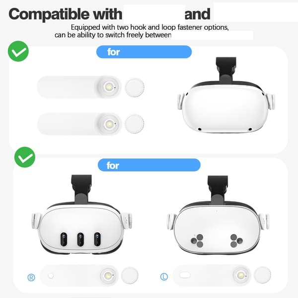 Justerbare hodestropper for 2/3/3S VR-headset Stroppetilbehør