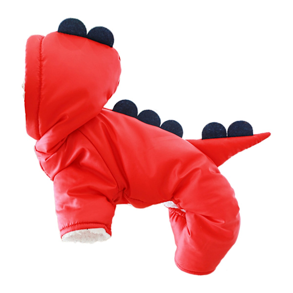 Dinosaurie hunddräkt hundkappa med huva Hund Jumpsuit Vinterkappa Luvtröja Hund Jacka Hund Jumpsuit Kostym Hundkläder