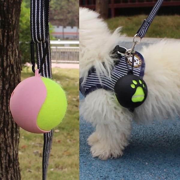 Standard Tennisbollhållare med Karabinhake för Träning Promenad Tennisspel Black