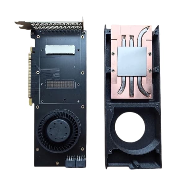 PCIe-konverteringskort til V100 SXM2 GPU inklusive aktiv køleventilator