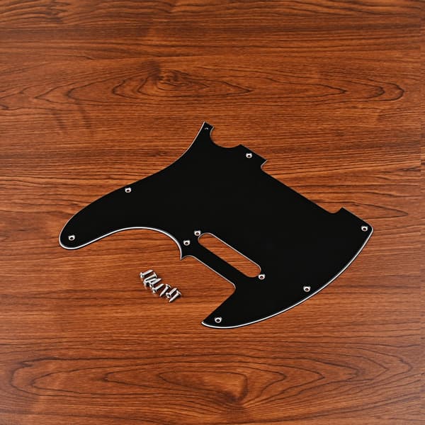 8-håls gitarr anti-scratch platta 3-lagers solid svart gitarr skyddande plektrumskydd