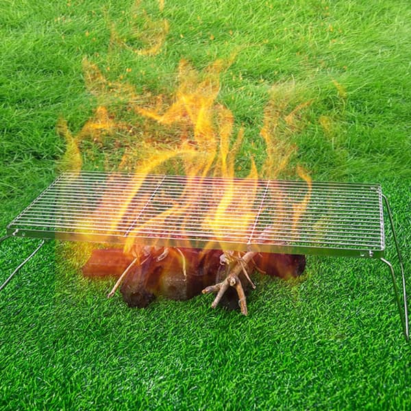 Fleksible Campinggrillstativer 2 Stål Til Udforskning af Vildmarken