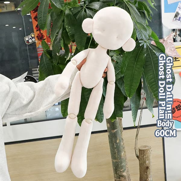 60 cm Oklädd Kulledsdocka För Kreativ Lek