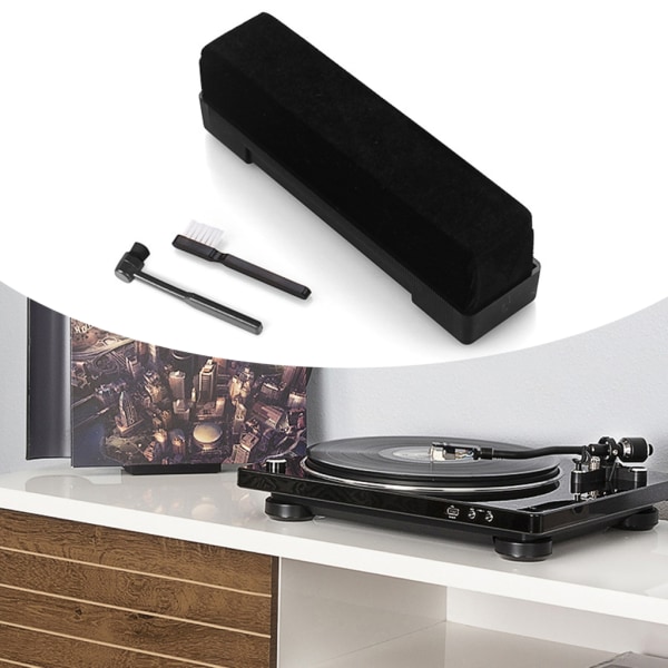 Vinyl Record Cleaner Anti Static Cleaning Brush Dust Remover för skivspelare