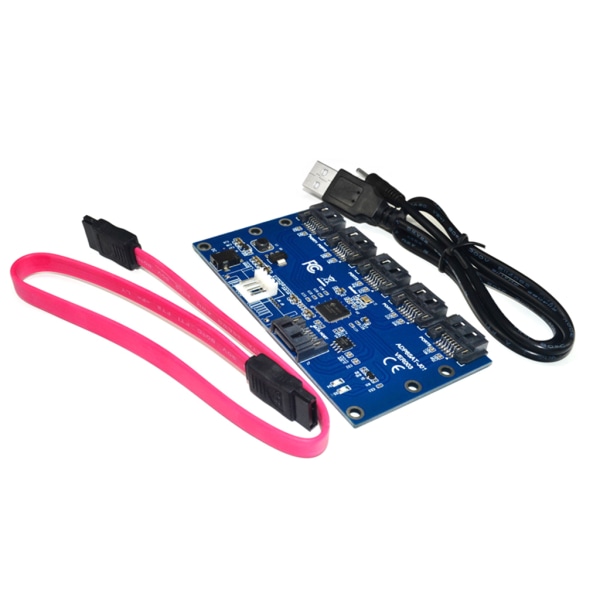 Sata 3.0 6 Gbps laajennuskortti PCIE Sata Controller Multiplier Riser 1 - 5 Port Sata PCI-E -sovitin Sata Card