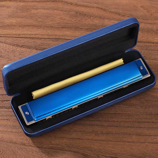 Harmonica i C-dur 24 hål Polyfoni Orgel Diatonisk Mun C