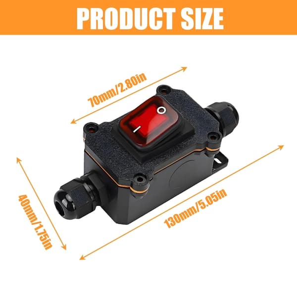 Inline Ledningsbrytere 12V Inline Brytere Vanntette Utendørs Inline Brytere