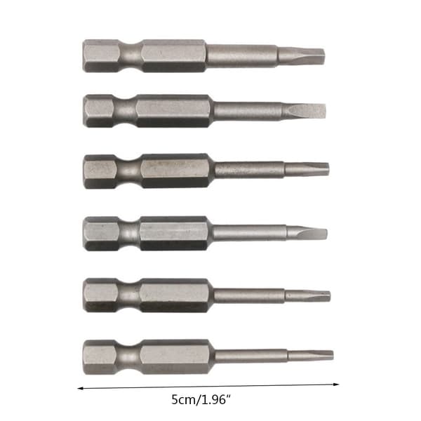 Triangulära skruvbits S2 legerat stål 1.8/2.0/2.3/2.5/2.7/3.0mm Halkfri
