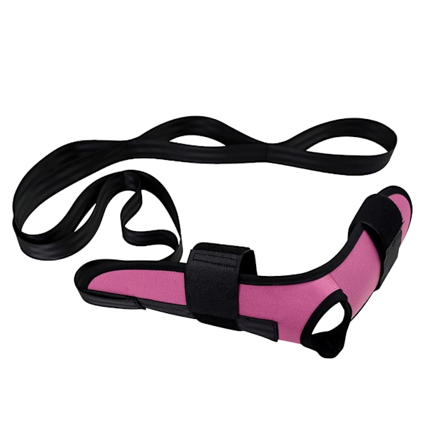 Yogarem för stretching, yogarem för stretching, fitnessband för ben och fotled Hot Pink