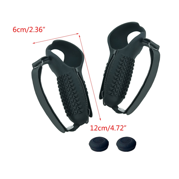 VR Silikon cover Set för Pico 4 VR Headset Öronskydd Pannband Black
