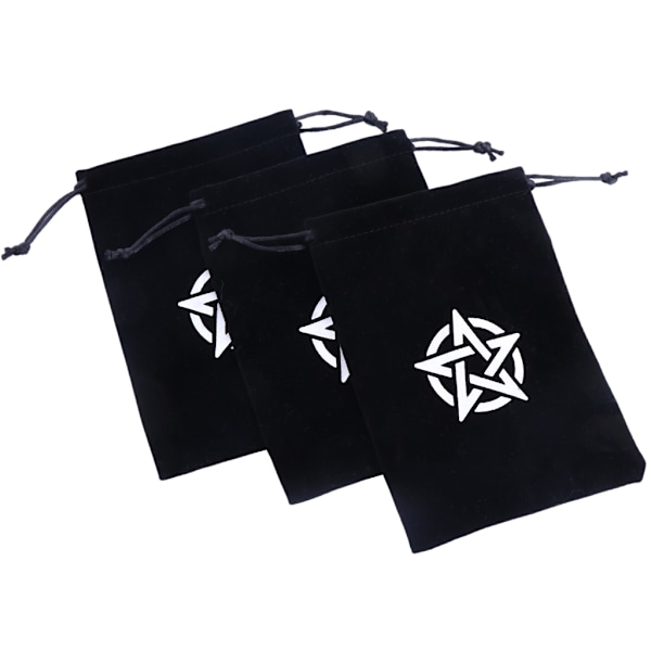 Velvets Tarot -nyörillä suljettava pussi, noppapelit, säilytyspussi, korut, riimupussit