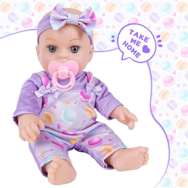 12 tums nyfödd babyflicka docka realistisk nyfödd sovande leksak mjuk