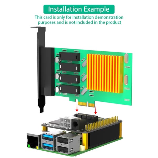 Tehokas PCIE 1X PCIExpress 2/3 -sovitinkortti