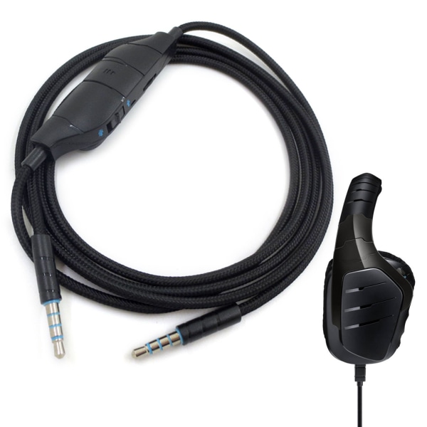 Ersättningskabel för 1,5 m förlängning av hörlurskabel Ljudkabel för Logitech- G633 G635 G933 G935 Gaming Headset