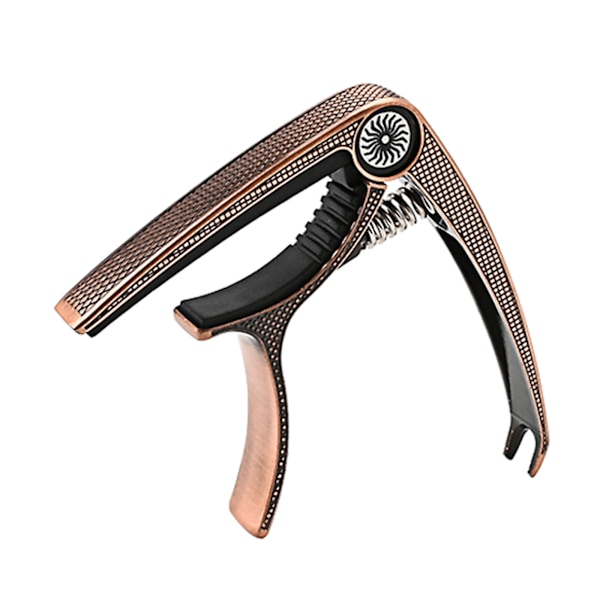 Capo for Gitar, 2 i 1 Sink-legering Tuningsklemme for Elektrisk Gitar Klemmetuner Bronze