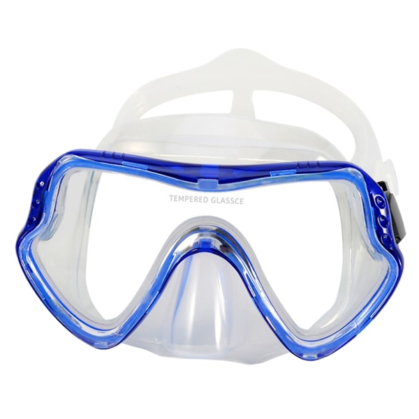 Scuba Snorkel Maske Silikonskjørt Snorkling Maske Anti-tåke Svømmebriller Black transparent