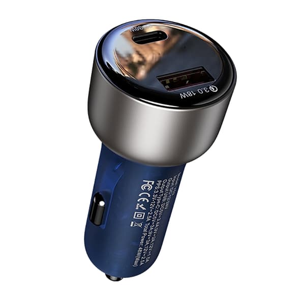 48W PD3.0 USB3.0 billaddare USB A/TypeC intelligent snabbladdningsadapter