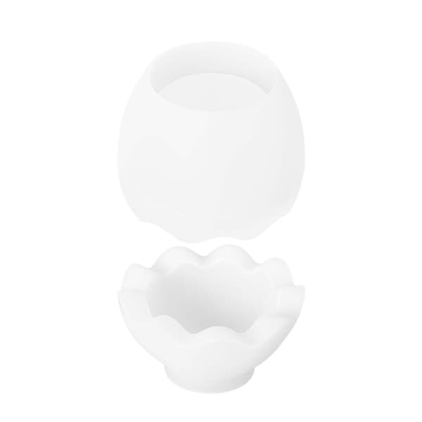 Silikon oppbevaringsboksformer, eggformede lysestakeformer for oppbevaring