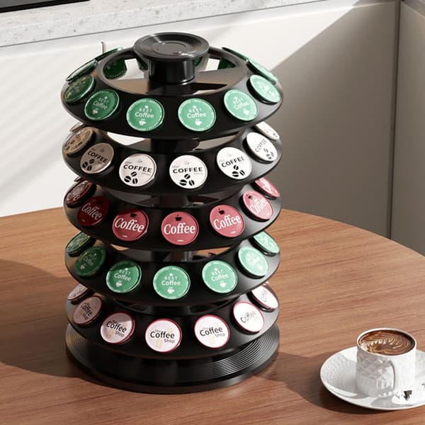 Pladsbesparende opbevaringsstativ til kaffekapsler holder 60 kapsler