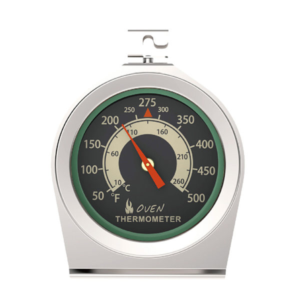 Ovntermometer Ovntemperaturmåler med krog og panelbase, hænge eller stativ