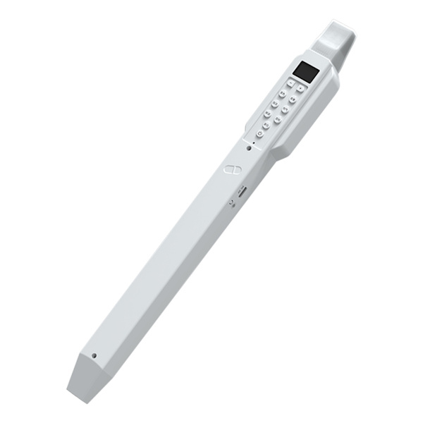 Lommesaksofon Vindinstrument Mini Digitalt Elektronisk Vindinstrument Gaver White