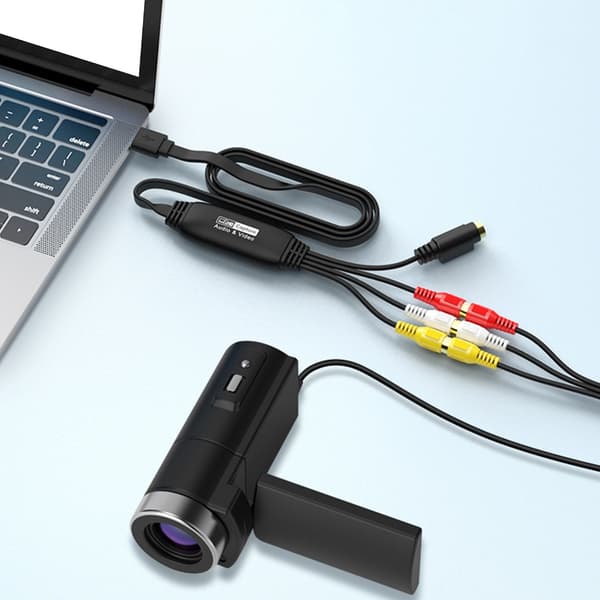 USB-opptaker Video Lydopptaksboks VHS VCR Lydopptakskortadapter