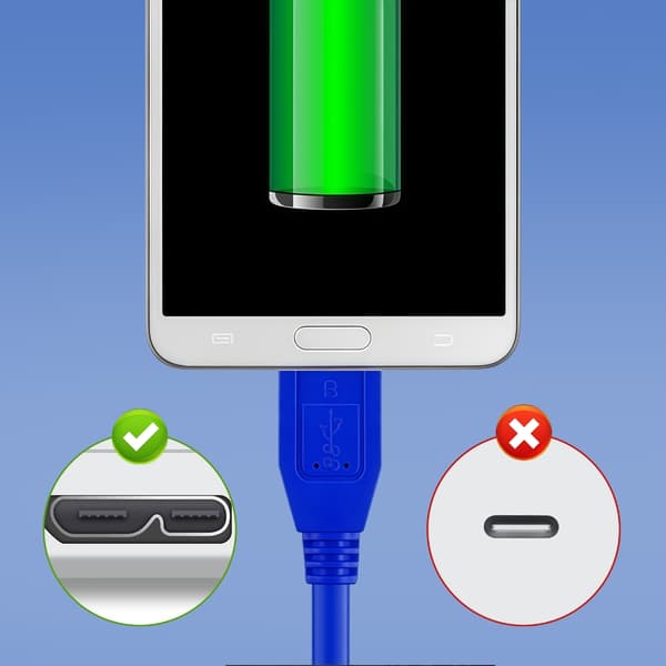 2-pack USB3.0 till USB 5Pin Kabel 1m Snabb Data Synkronisering Laddningssladd