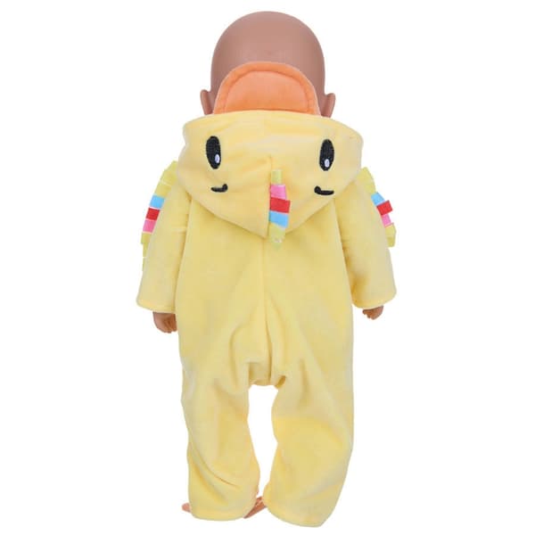 43 cm docka overaller romper anka tema docka kostym lätt att bära docka jumpsuits