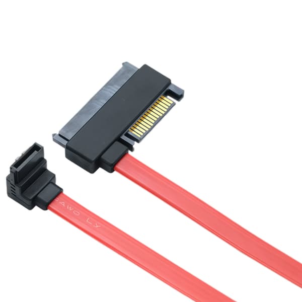 15-pinners datakabel 90 grader SFF-8482 til 15-pinners 7P for serverkabinett datamaskin