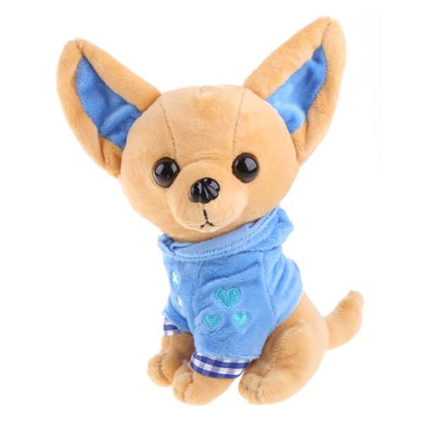 Plysch uppstoppad hund för docka Tecknad Chihuahua leksak Xmas Party Födelsedagspresent Nyhet Heminredning för Creative för docka för G