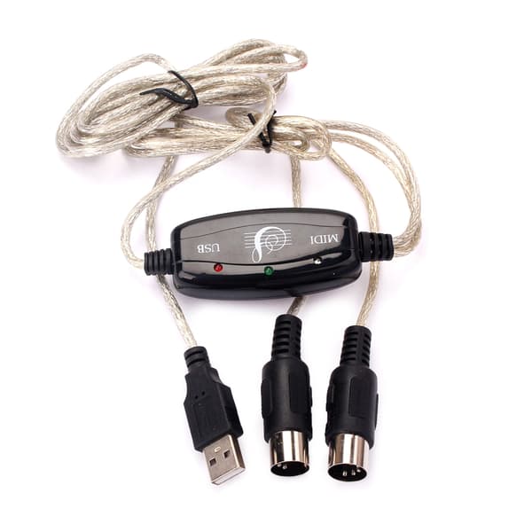 MIDI-interface til lyd, musik, keyboard og pc til el-klaver og trommeadapter