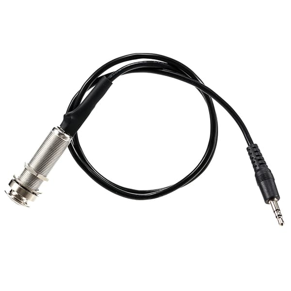Snabbt Anslutande Gitarr Endpin Utgångsjack Piezo Kabeladapter 66cm Svart