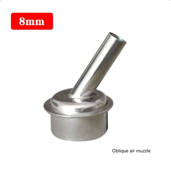 6 stk. erstatningsluftdyser for Quick 861DW/861X varmluftspistol - 45° bøy