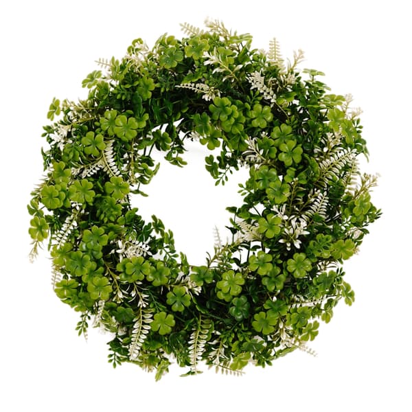 Festlige Shamrock-krans til indendørs fejring