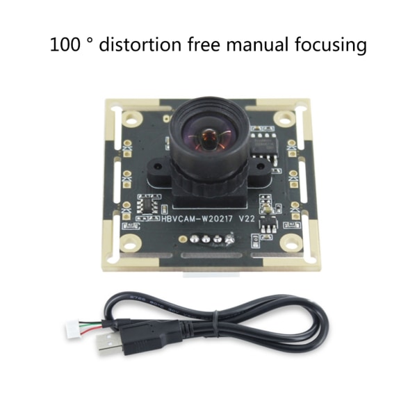 USB 1280x720 OV9732 Videokameramodul 1MP 72°/100° Justerbar linsövervakningsmodul med manuell fokus Anslut och använd B