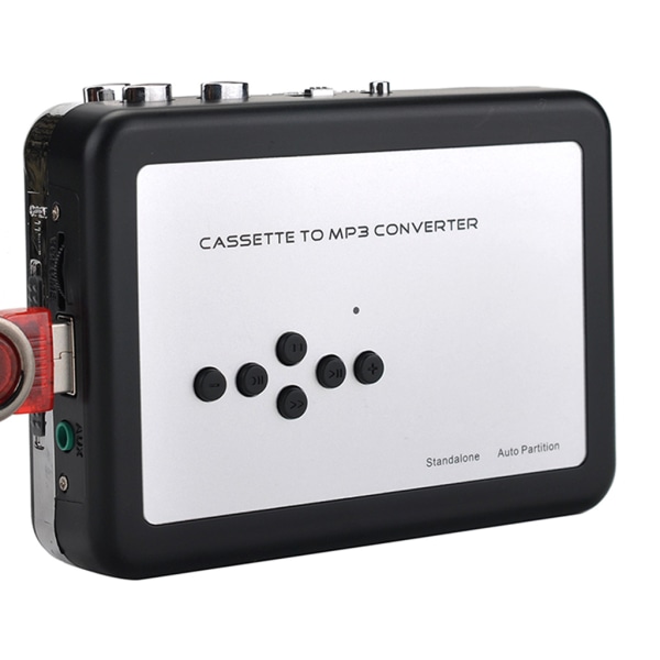 Bærbar båndafspiller optager MP3 USB-port Strømforsyning Audio Cassette Tape