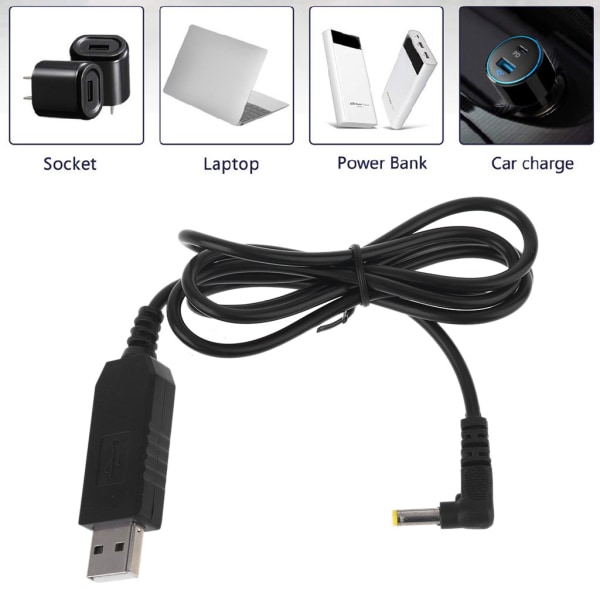 USB 5V steg upp till 12V 4,0x1,7mm omvandlarkabel Power för Echo Dot 3rd