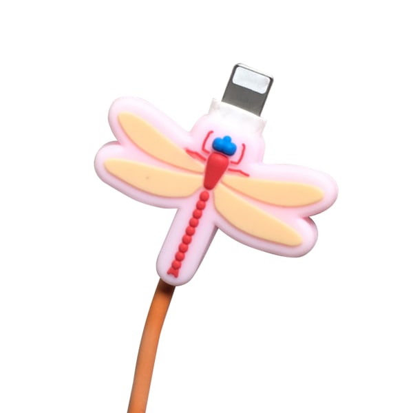 Söt insektsform USB -laddarkabel Cover för smarta telefoner 13