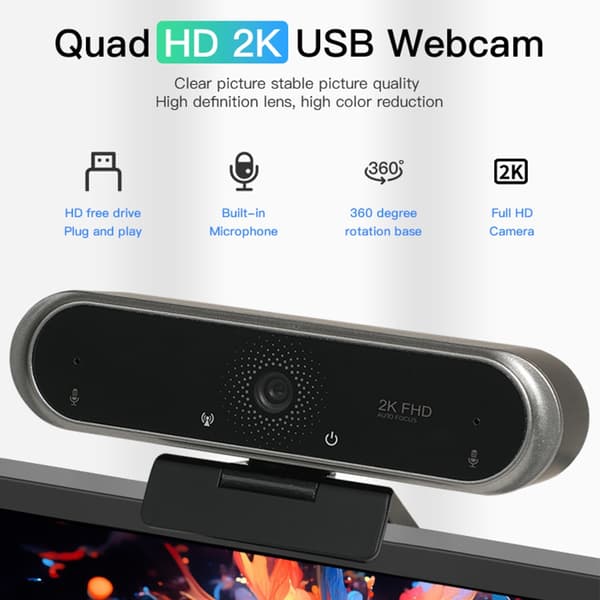 Fuld 720p Autofokus Webcam Ingen Installation Til PC Bærbar Brug