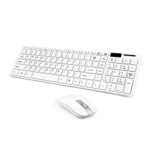 2,4 Ghz Mini Multimedia Keyboard Mouse Combo Langaton näppäimistö ja set kannettavalle kannettavalle pöytätietokoneelle Kevyt