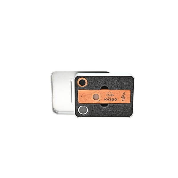 Gitarrpartner Trä Harmonica Med Metallåda Kazoo För Vuxna Barn Kazoo