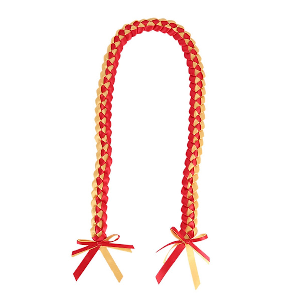 Flettet bånd leis justerbar bånd halskæde graduation bånd leis 9