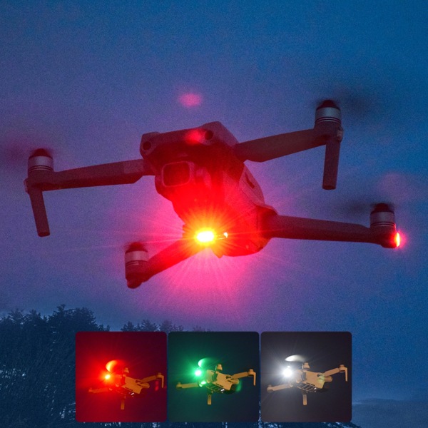 Drone för Mavic/Phantom/FIMI Series 3 Färgjusterbart antikollisionsljus 3,5 km synlig minilampa Hållbar