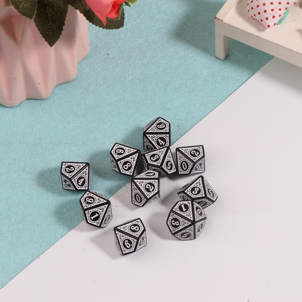 10 stk. 10-sidet terning D10 polyhedral terning til spil RPG MTG terning sæt Red