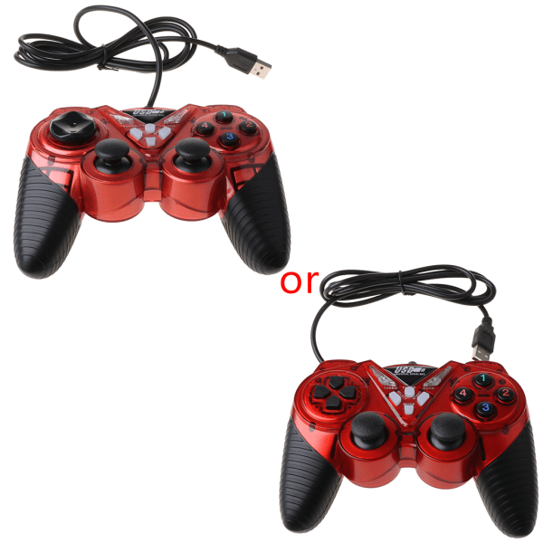 Kabelansluten Gamepad Classic Game Controller Gaming Joypad Joystick Control för WinXP/Win7/Win8/Win10 Gamer Console Remote